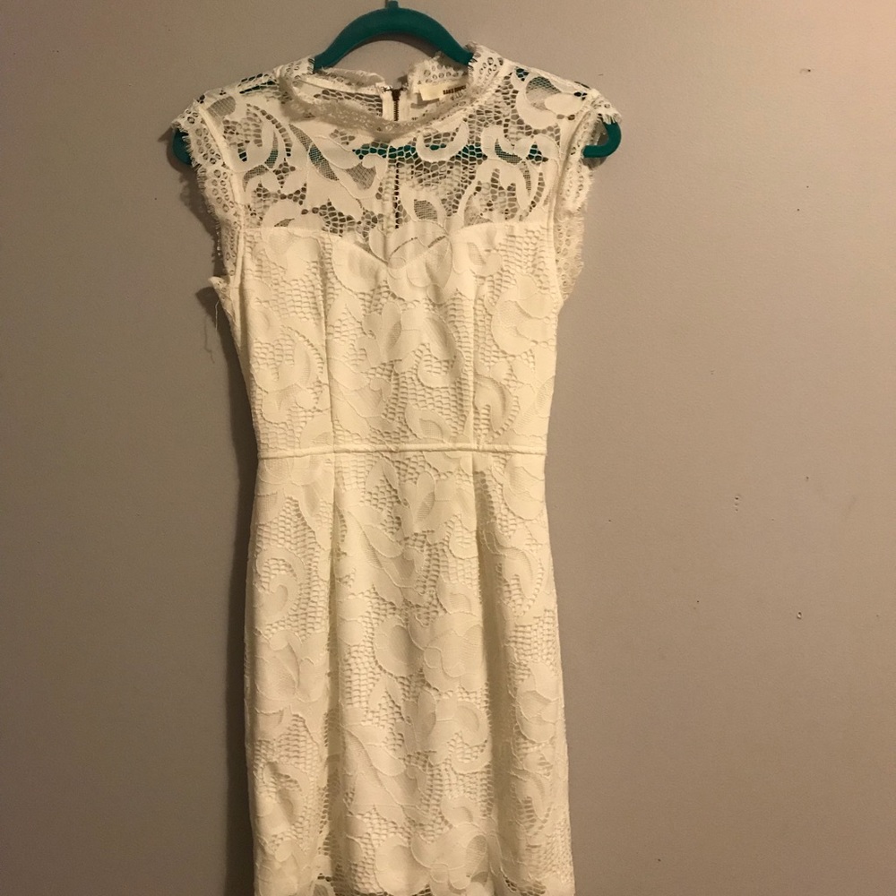 White lace dress